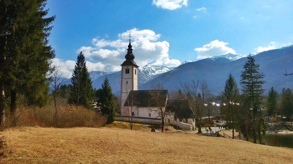 Bohinj Church Sky