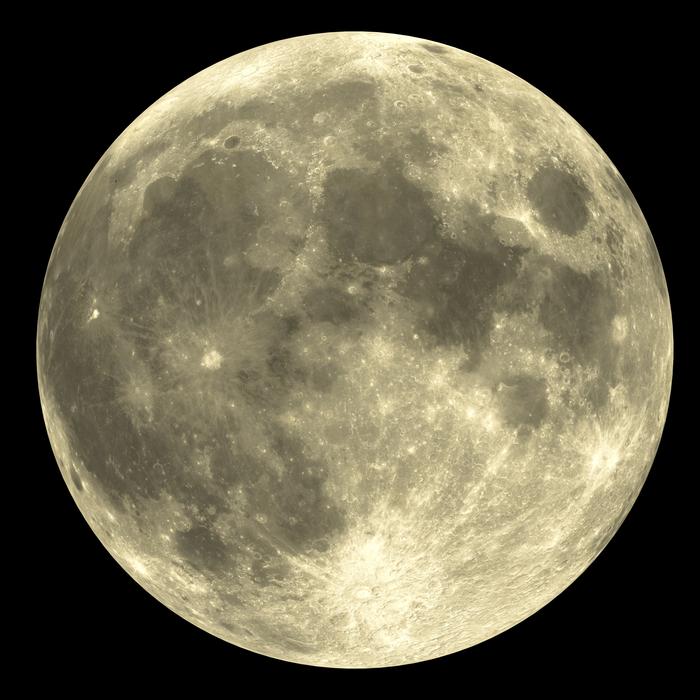 spots on the moon in space