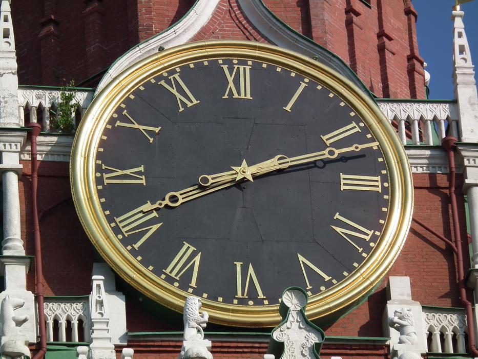 Clock Face in Kremlin