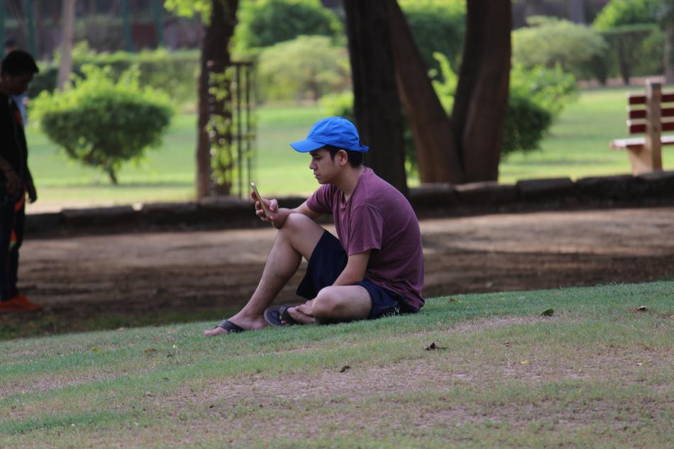 Person Sitting Relaxing garden