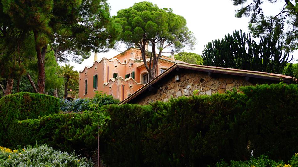 building in a park in spain