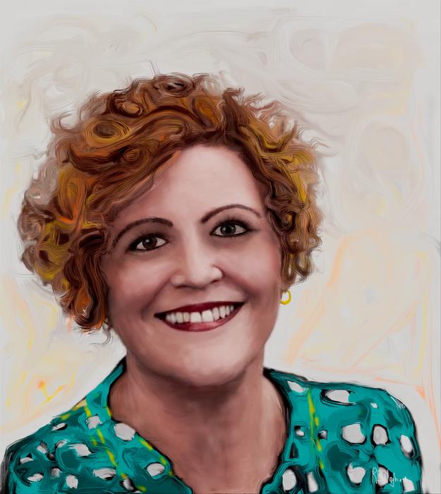 woman portrait painting