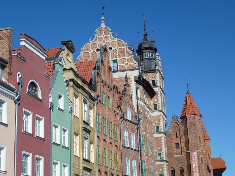 architecture in Trojmesto Gdaňsk Poland
