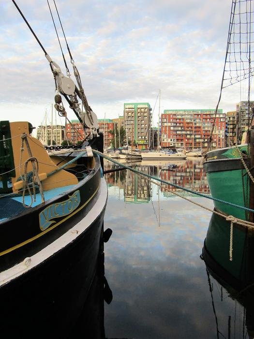 Water Sailing Barge Vessel