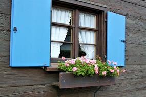 old Window Shutters Facade in Bavaria