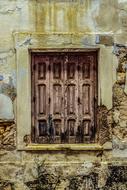 Window of Old House Damaged