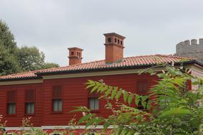 Wood Home red