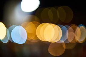 abstract glow of LED lights