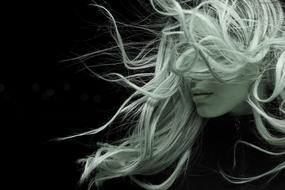 incredibly beautiful Model Hair Wind Long