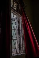 Window Old Vintage red
