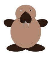 clipart of the sea lion animal