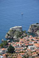 panoramic view of the old town in Dubrovnik