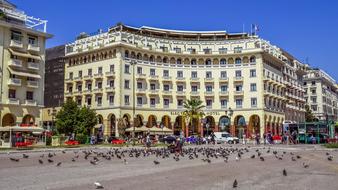 Beautiful Aristotelus Square in Thessaloniki, Greece