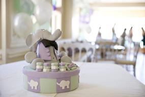 birthday cake on the table