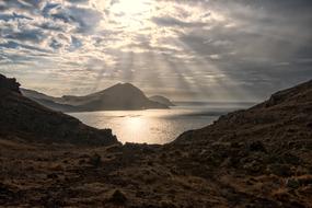 sunlight over the sea
