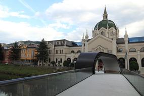 bridge and architecture in Sarajevo