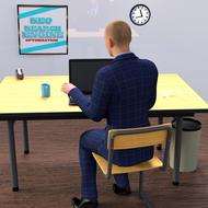 Man Office Seo 3d drawing