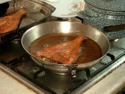 buttered fried fish