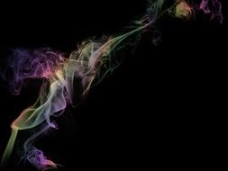Abstract colorful Smoke Background