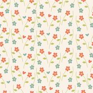 retro floral pattern wallpaper