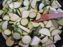 roasted sliced zucchini