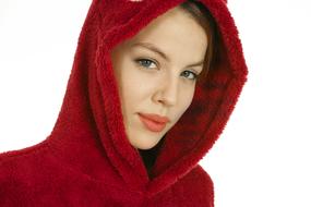Girl Model Young in red