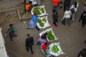 Hawkers and Fruits on street