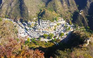 beautiful resort town in the mountains