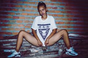 incredibly beautiful Portrait girl wall