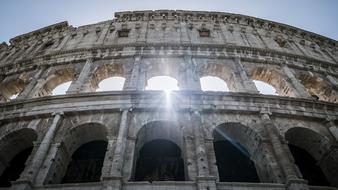 The Antique Colosseum in Rome Italy