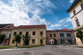 buildings in the historical center in Levoca, Slovakia