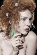 young girl with Red Hair Portrait