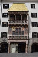 golden roof over ornate balcony, Austria