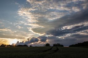 clouds in the sunlight
