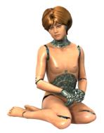woman robot female gynoide android