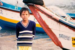 photo of Fisherman Boy and boats