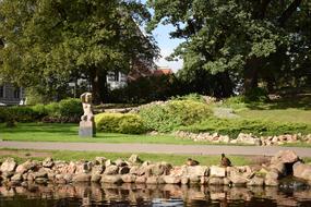 Park City Green and water pond