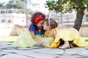 children in disney costumes