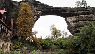 stone arch in the village