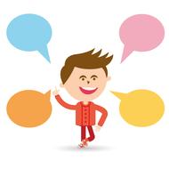 discussions talk kids clipart