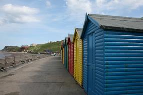 colored wooden houses