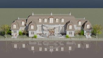 french house design as rendering