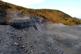 Autumn Quarry Mountains landscape
