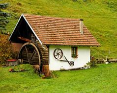 little house in the grass