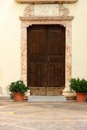 Old Door Wooden Input facade