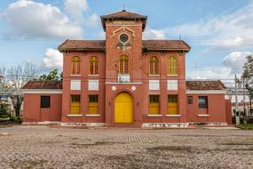 Train Railway Station red brick