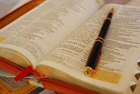 photo of black hand on open bible