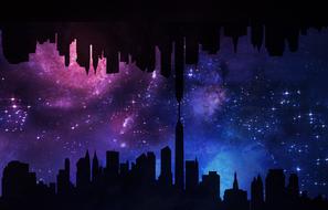 Digital Art Galaxy city