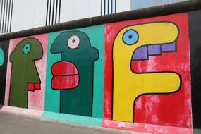 East Side Gallery face wall