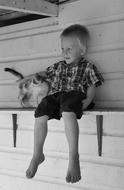 Boy Cat Pet black and white